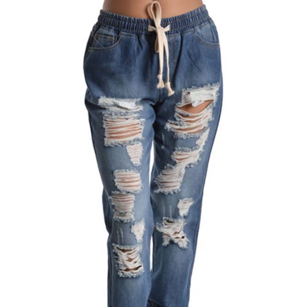 Denim joggers